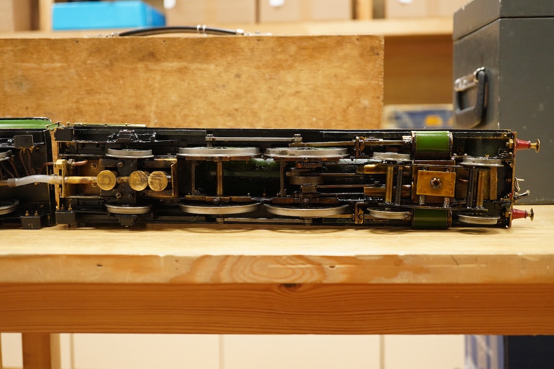 A Gauge One live steam North Eastern Railway 4-4-2 Atlantic tender locomotive, No.731, four cylinder compound, the original locomotive designed by W.M. Smith, Wilson Worsdell’s Chief Draftsman in 1906, with Walschaerts v